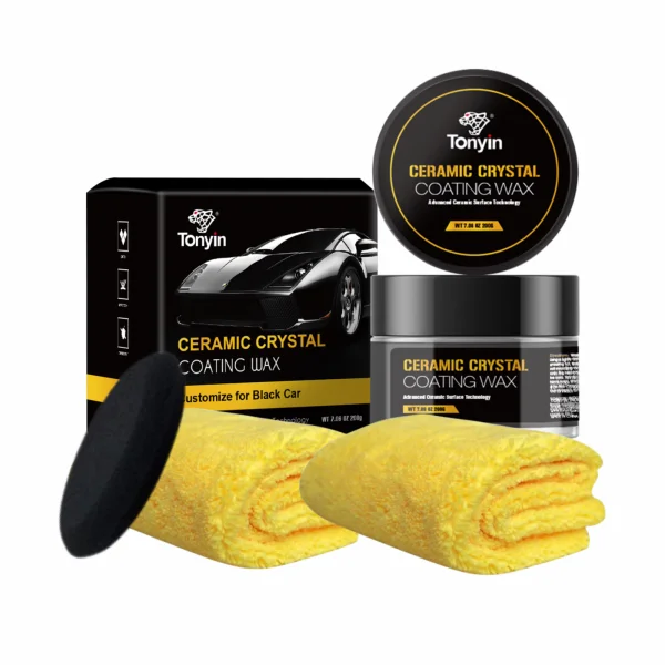 Tonyin Ceramic Crystal Coating BLACK WAX Kit - Kerámiawax csomag